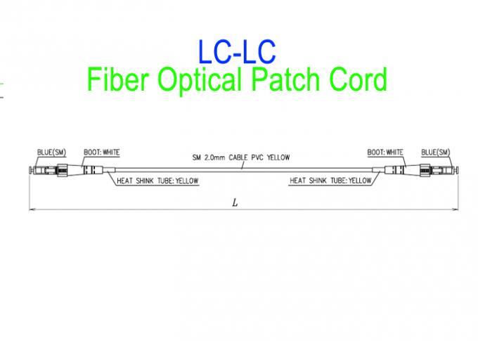 Cable de conexión de fibra óptica dúplex multimodo LC a LC PVC OM3 PLC G657A2 0,2 ​​dB 0