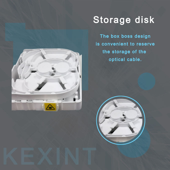 FTTH Внутренняя пылезащитная волоконно-оптическая распределительная коробка Кабельная распределительная коробка Огнестойкий ABS 4