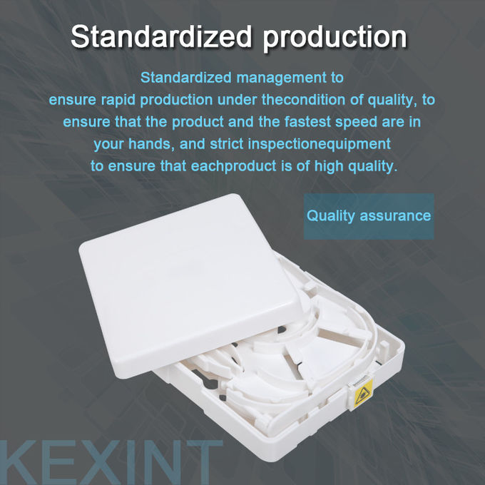 FTTH Внутренняя пылезащитная волоконно-оптическая распределительная коробка Кабельная распределительная коробка Огнестойкий ABS 2