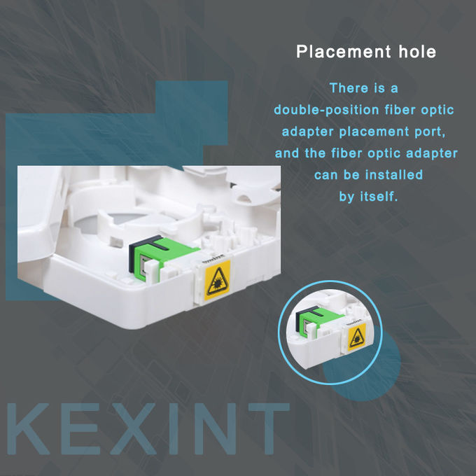 FTTH Внутренняя пылезащитная волоконно-оптическая распределительная коробка Кабельная распределительная коробка Огнестойкий ABS 3