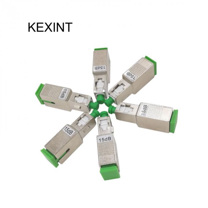 Fixed Fiber Optical Attenuator 10 DB 15 Db , LC UPC Single Mode Attenuator 0