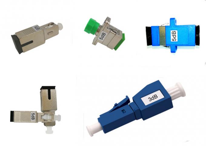 AdjusTable Single Mode Fiber Attenuator 1db 25db MU Male To Female Black 0