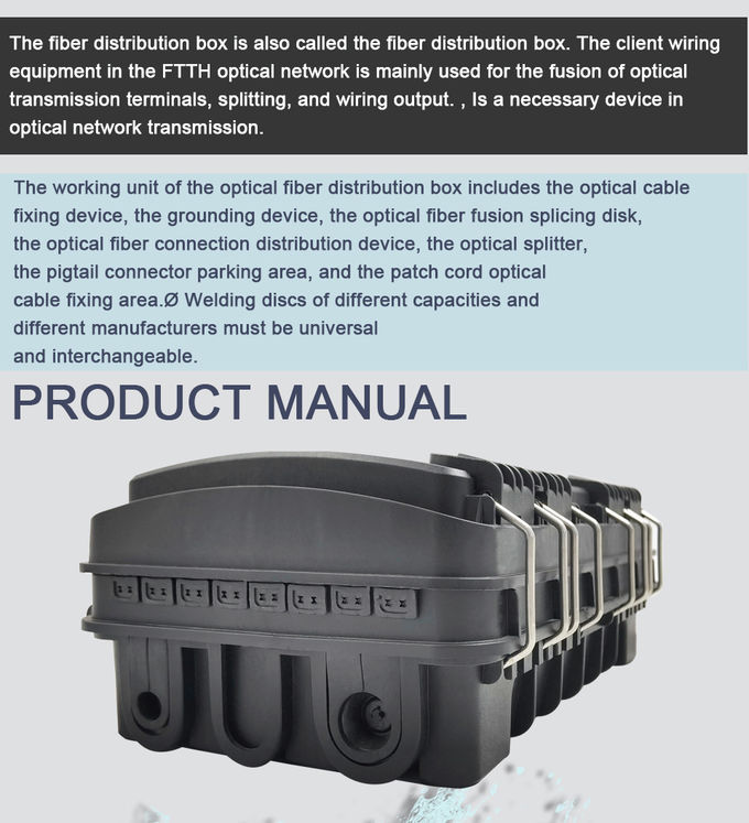 TTP FTTH 8cores Splicing Pipeline Optical Distribution Box 4