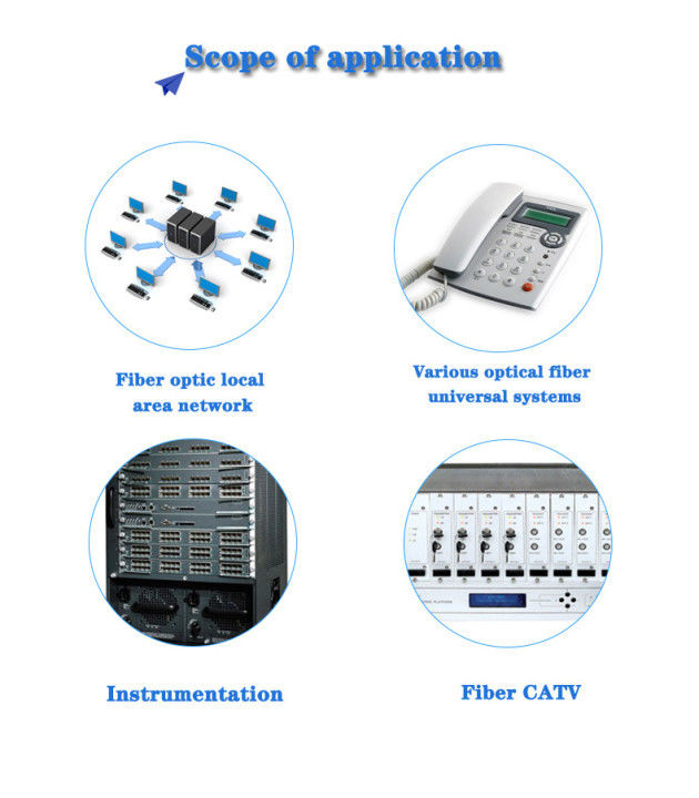 FC / APC FC / UPC FTTH Fiber Optical Patch Cord LSZH Sheath Low Insertion Loss 0