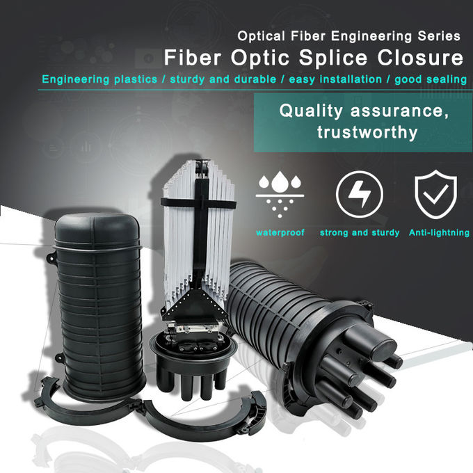 Waterproof IP68 288 Core FTTH Dome Fiber Optic Closure Telecom Operators High Quality 8