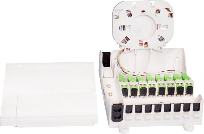 Family Information Fiber Optic Desktop Network Distribution Box External Electrical ABS SGS 0