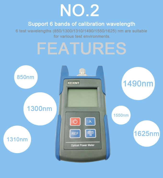FTTH FC SC ST Connector 1490nm 1625nm Optical Power Meter 1