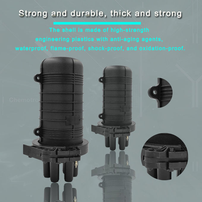 Heat Shrinkable Fiber Optic Closure 96 Core Wall Mount Joint Box Splice Closure Enclosure 5