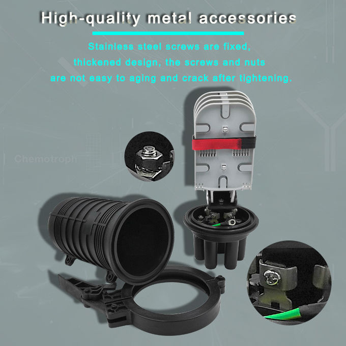 Heat Shrinkable Fiber Optic Closure 96 Core Wall Mount Joint Box Splice Closure Enclosure 2