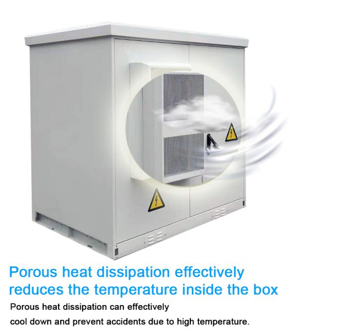 Two room communication outdoor cabinet Fiber Optic Distribution BoxIP55 Iron Sheet EMC RFI 3