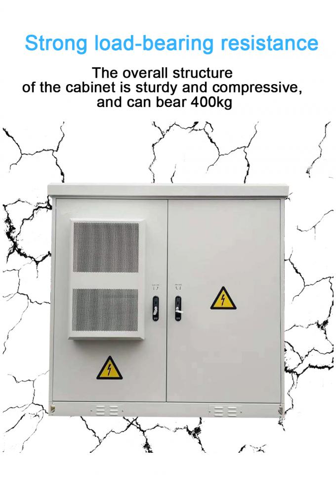 Two room communication outdoor cabinet Fiber Optic Distribution BoxIP55 Iron Sheet EMC RFI 2