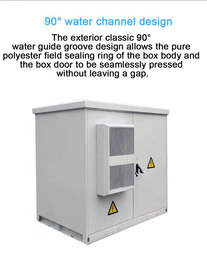 Two room communication outdoor cabinet Fiber Optic Distribution BoxIP55 Iron Sheet EMC RFI 5