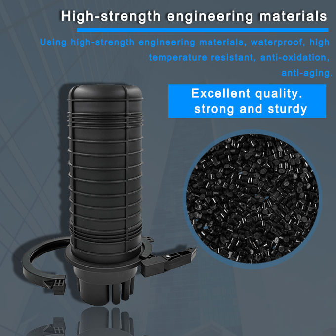 Cierre de fibra óptica de cúpula de 144 núcleos para exteriores, protección de conexión relacionada con conductos aéreos 3