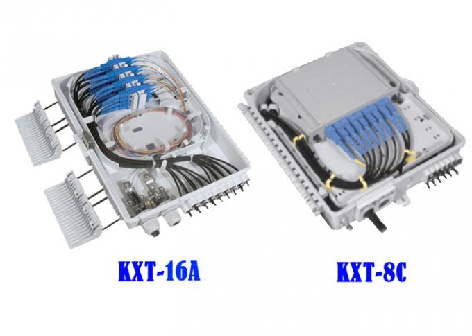 Cajas de terminación de cable de fibra óptica de 8 y 12 núcleos con poste de sujeción, luz blanca y negra 1