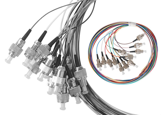 12 Colors Pigtail Fiber Optical Patch Cord G652D 0.9mm 1.5m LSZH 0.2dB FC/UPC 1