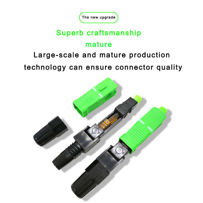 FTTH SC APC Fiber Optic Quick Connector Can be reused 55 mm Long Fast Connector 5