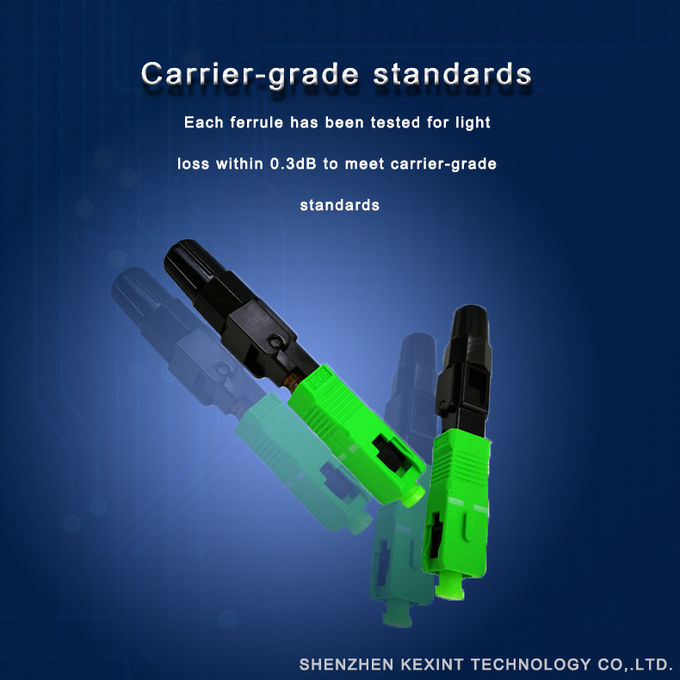 FTTH SC APC Fiber Optic Quick Connector Can be reused 55 mm Long Fast Connector 2