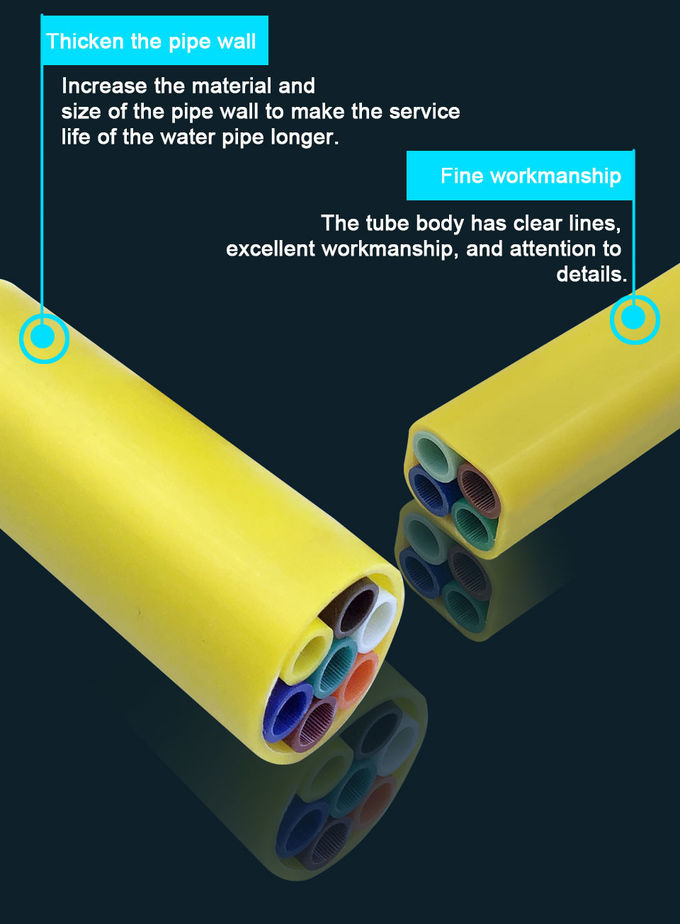 Conector DL ​​PE 12,5 mm Microtubos de fibra óptica con funda de polietileno 7