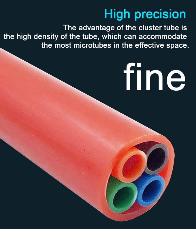 Conector DL ​​PE 12,5 mm Microtubos de fibra óptica vaina de polietileno 6