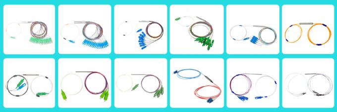 Divisor PLC de fibra óptica SM SC APC, divisor óptico 1x2, pérdida de inserción de 7,2 dB, 0