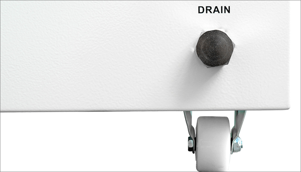universal wheel & drain outlet