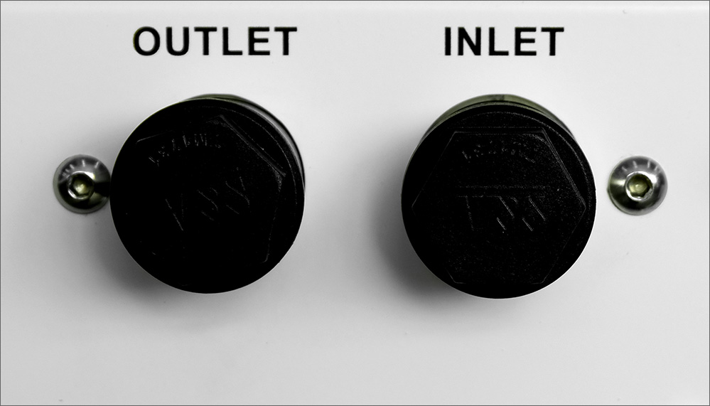 water inlet & outlet