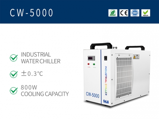 CW5000 Water Chiller for CO2 Laser Cutting Machine 220/110V 50