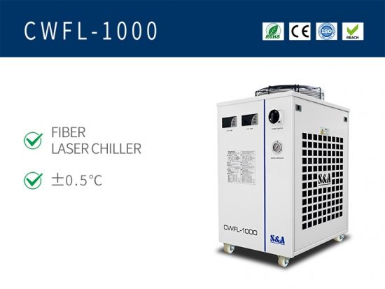 1000w laser source chiller with dual recirculating water system