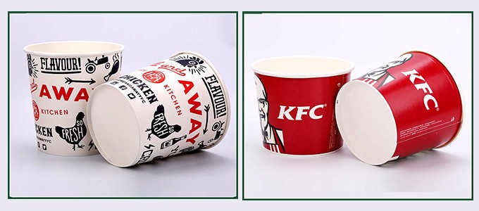 Hot sale & high quality wholesale custom print paper chicken bucket