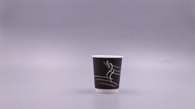 Desechables, muro de dos tazas de café para llevar vasos de papel