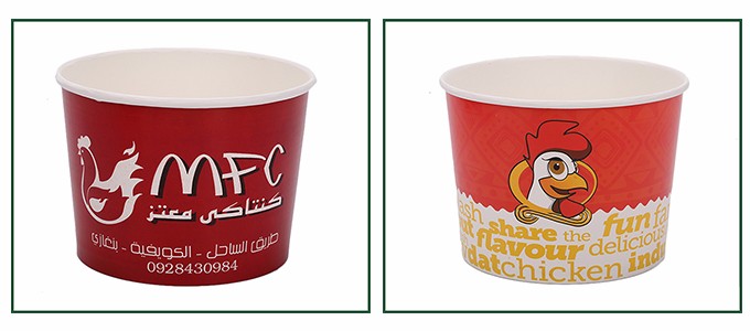 Hot sale & high quality wholesale custom print paper chicken bucket