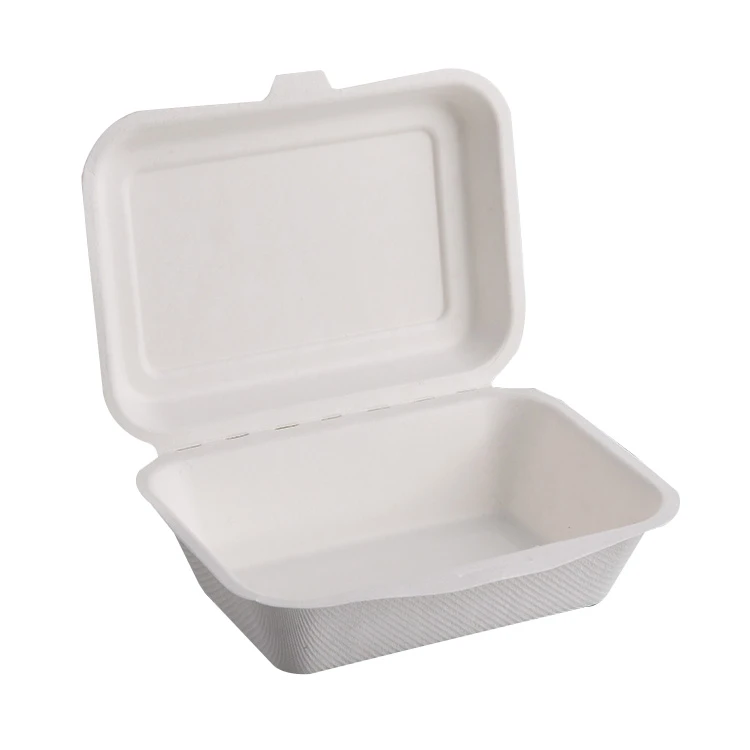 Biodegradable 6X6 Take out Food Containers with Clamshell Hinged Lid  Microwaveable Disposable Takeout Box Great for Restaurant Carryout or Party Take  Home Boxes - China Lunch Box, Packaging Box