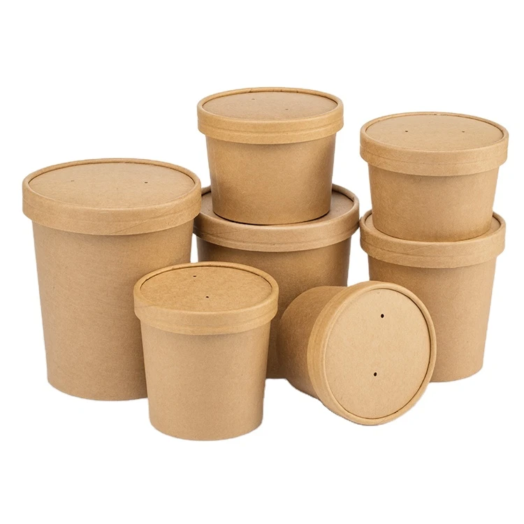 Paper Soup Cup with Clear Lid - Buy soup cup with clear lid, disposable soup  cup, paper soup cup Product on Food Packaging - Shanghai SUNKEA Packaging  Co., Ltd.