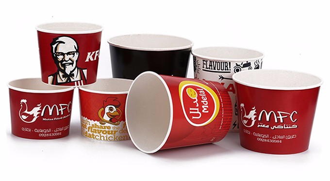 Hot sale & high quality wholesale custom print paper chicken bucket