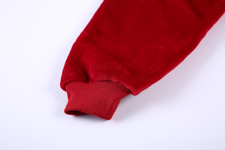 Wholesale Red Pocket Hooded Thermal Flannel Blanket Men Women Fleece Hoodie For Winter