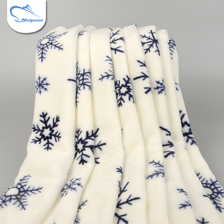 Bulk wholesale custom printed polyester flannel fleece fabric for blanket