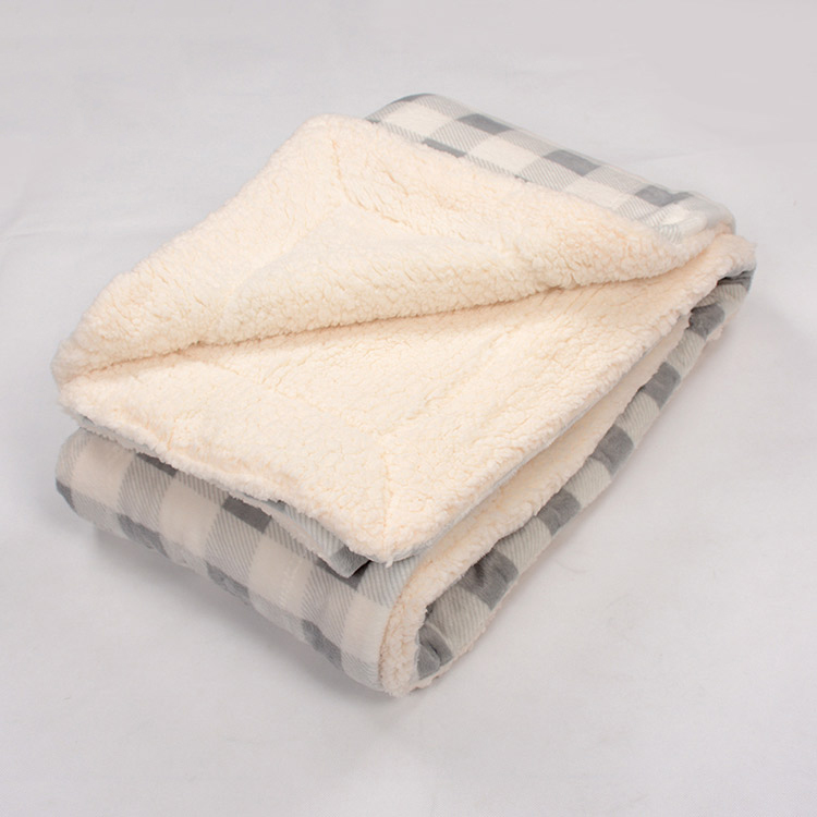 Professional cheap different design popular polyester wool plaid fleece velour fabric