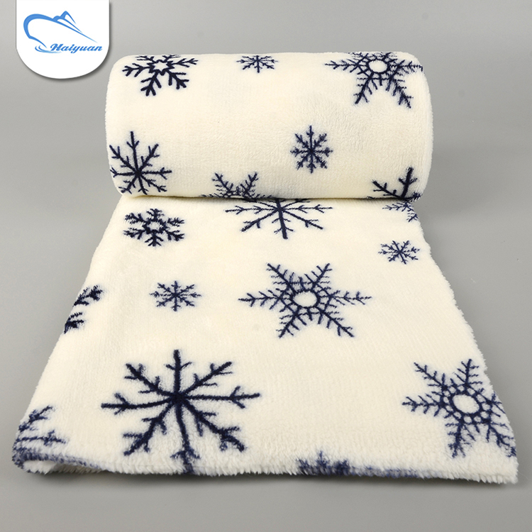 Bulk wholesale custom printed polyester flannel fleece fabric for blanket
