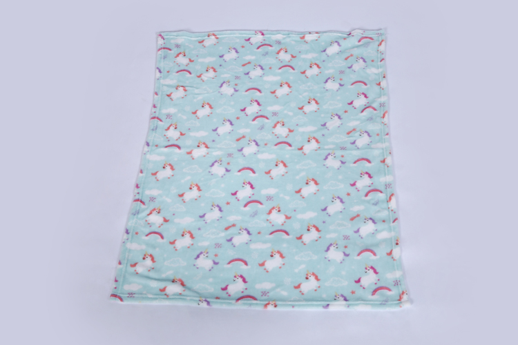 Beautiful Rainbow Unicorn Design Wholesale Printed Baby Blanket Fleece