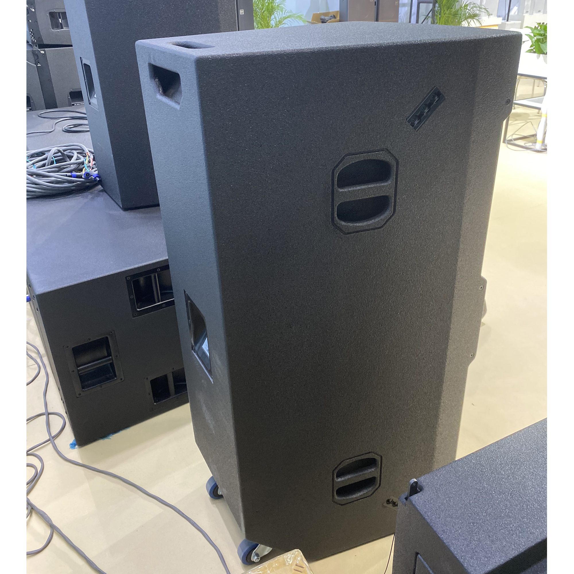 Professional audio three way speaker double 15 inch professional dj sound system