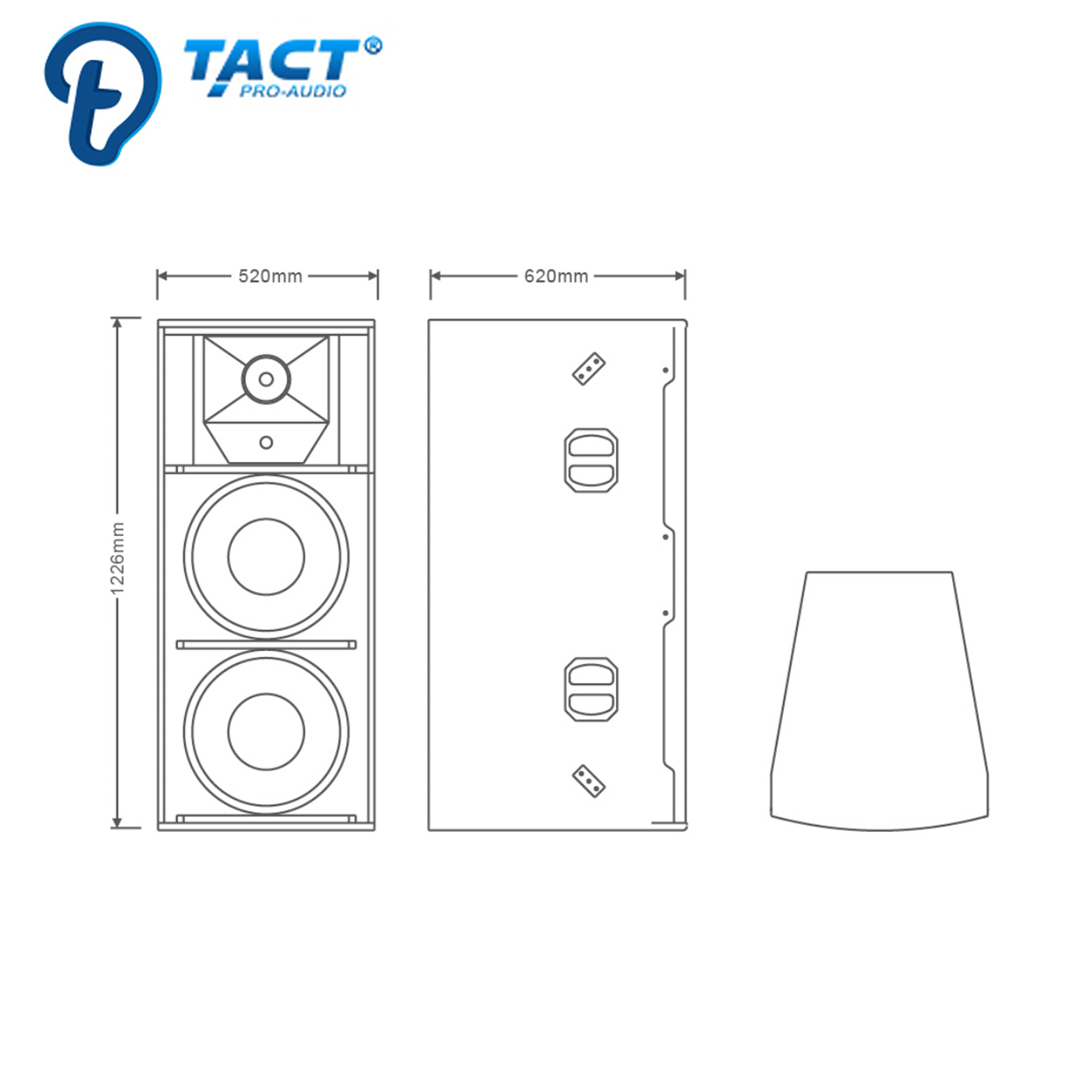 Professional audio three way speaker double 15 inch professional dj sound system