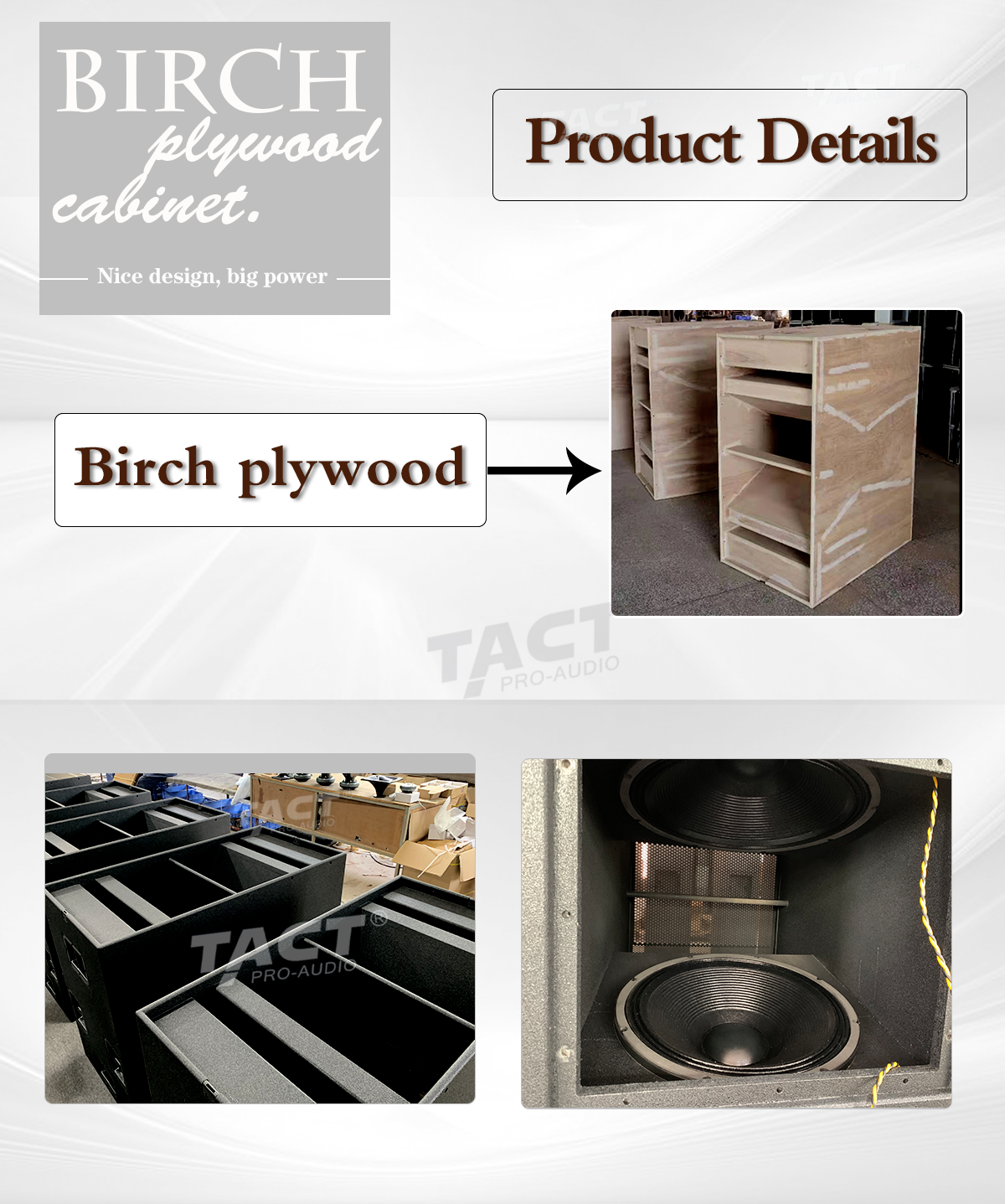 Professional 18 subwoofer speakers 18 inch for dj speaker system