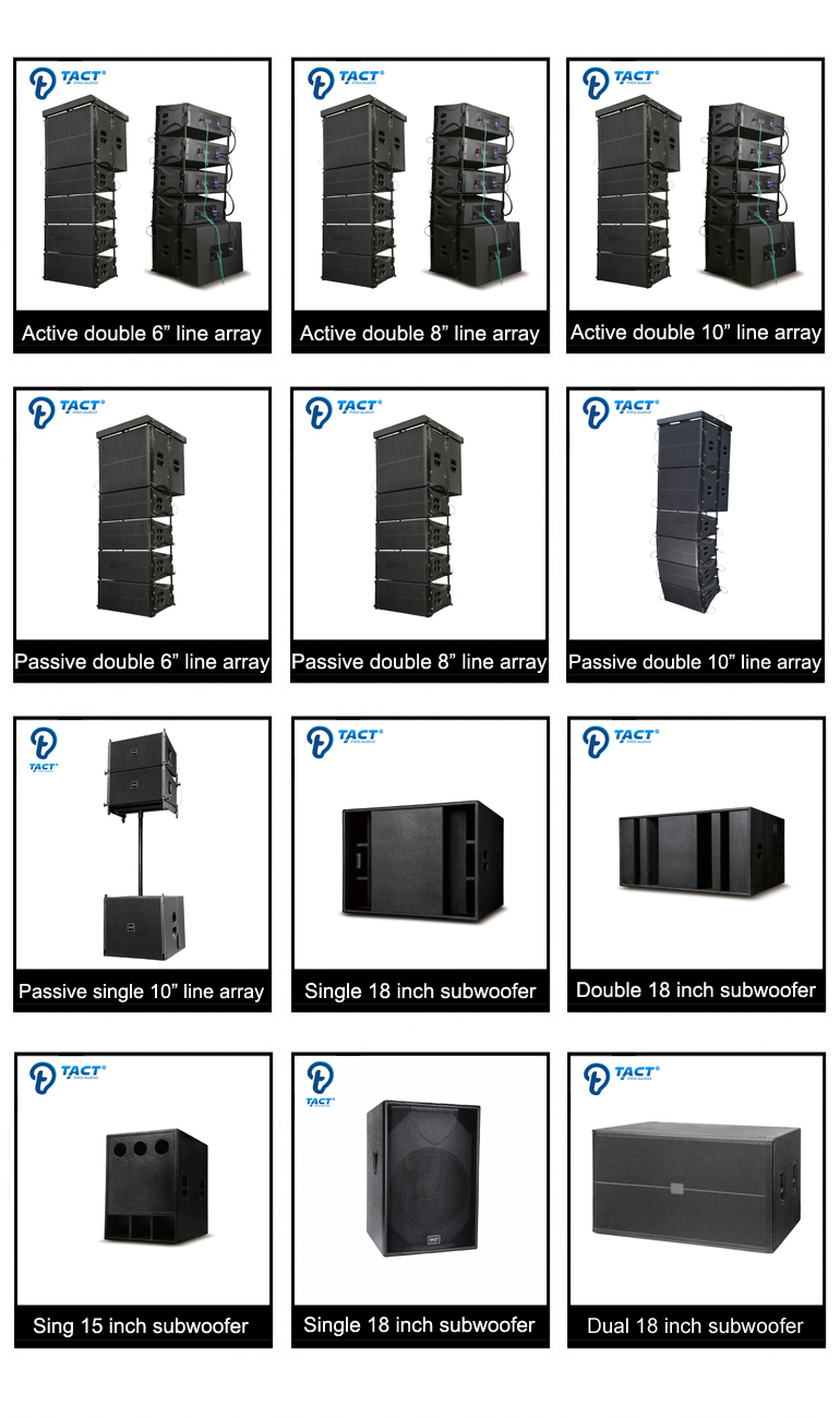 TACT - Cheap dual 8 inch professional audio mini line array system