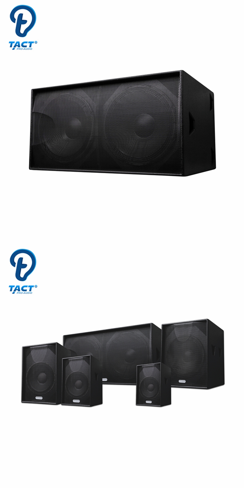 Top sell powered active double 18 inch subwoofer