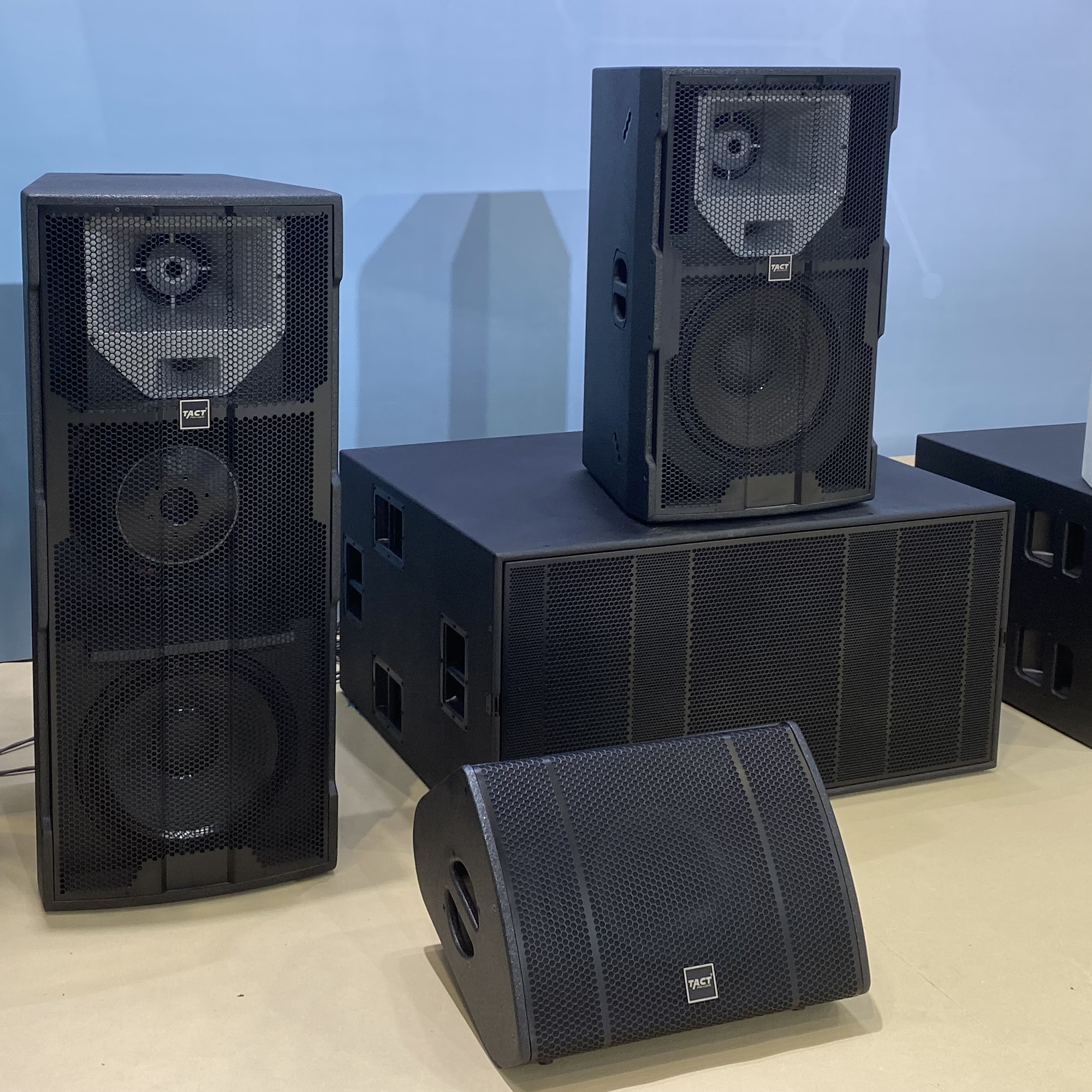 Professional audio three way speaker double 15 inch professional dj sound system