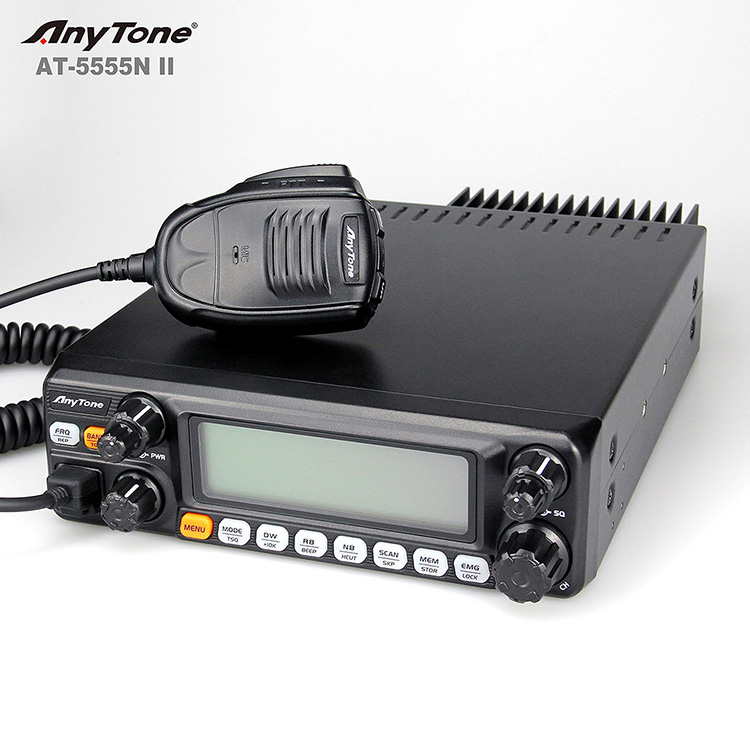 Anytone - AnyTone AT5555N II High Power Long Range AM FAM CB radio 25.615-30.105MHz FOR Ham Radio transceiver 27mHZ Hot sales