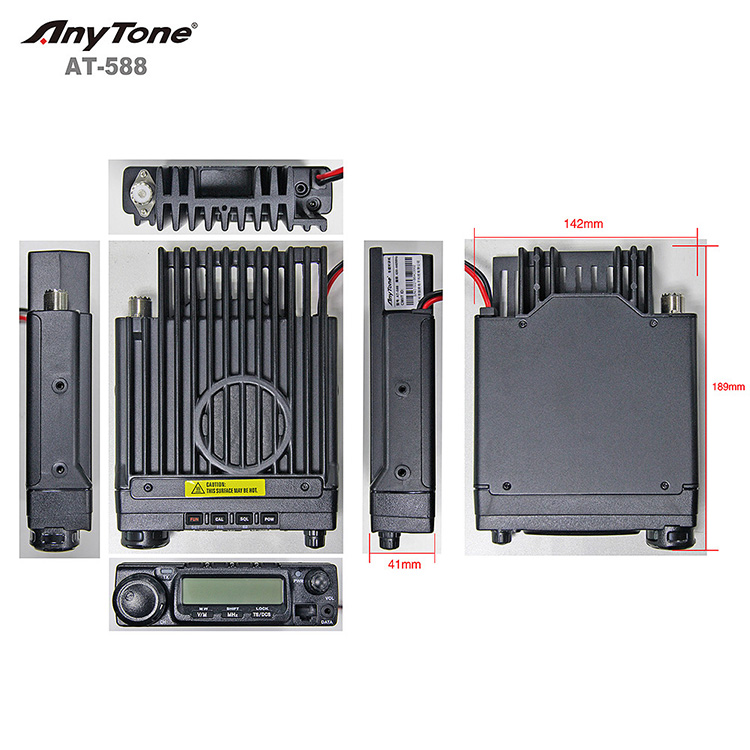 Anytone AT-588 Мобильная радиостанция UHF Аналоговая радиосистема ...