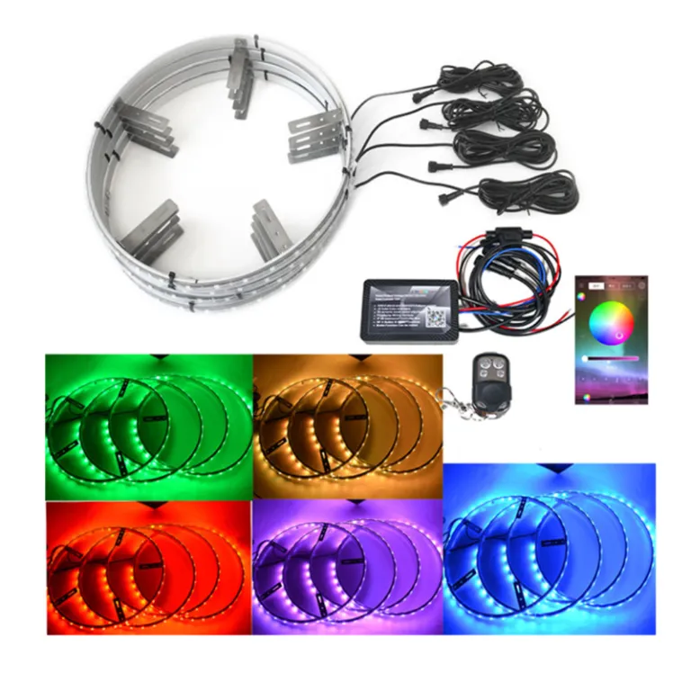 Kingshowstar - Hot Selling Waterproof Led Rings Rgb Wheel Lights Kit For  Bicycle And Truck Car RGB