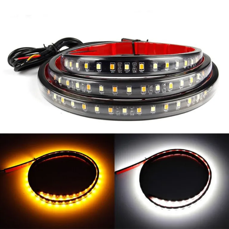 Tira Led Drl 32 Cm Con Giro Secuencial Rgb Con Control