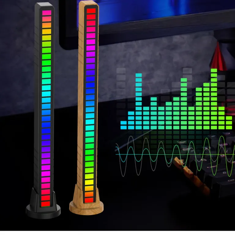 RGB Sprachaktivierter Tonabnehmer Rhythmus Licht, 32 Bit Musik